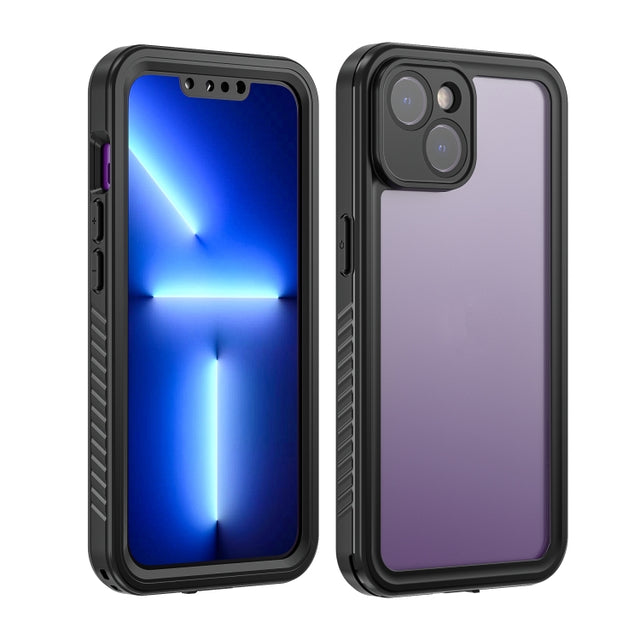 For iPhone 14 RedPepper Shockproof IP68 Water-resistant PC + TPU Protective Case(Black)