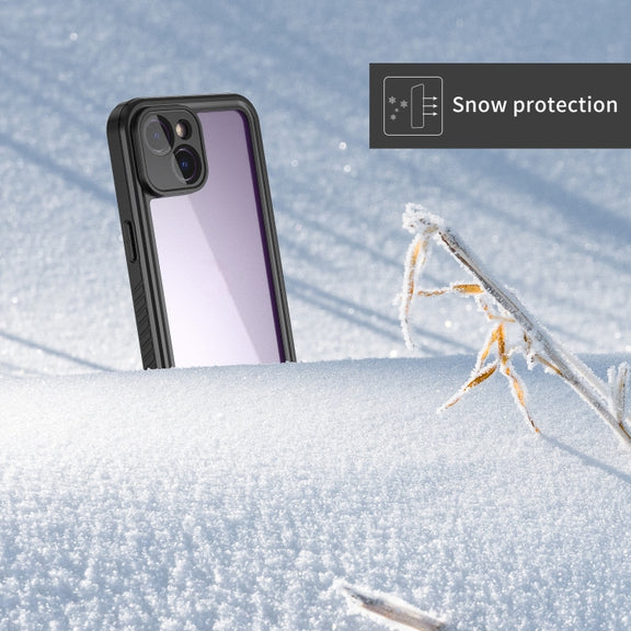 For iPhone 14 RedPepper Shockproof IP68 Water-resistant PC + TPU Protective Case(Black)