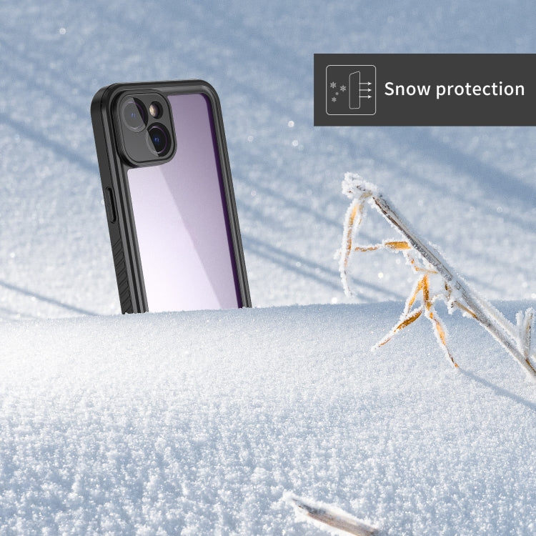 For iPhone 14 RedPepper Shockproof IP68 Water-resistant PC + TPU Protective Case(Black)
