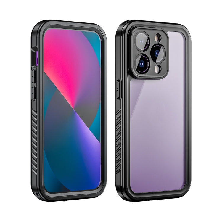 For iPhone 14 Pro RedPepper Shockproof IP68 Water-resistant PC + TPU Protective Case(Black)
