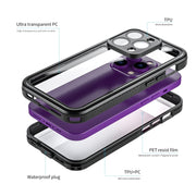 For iPhone 14 Pro RedPepper Shockproof IP68 Water-resistant PC + TPU Protective Case(Black)