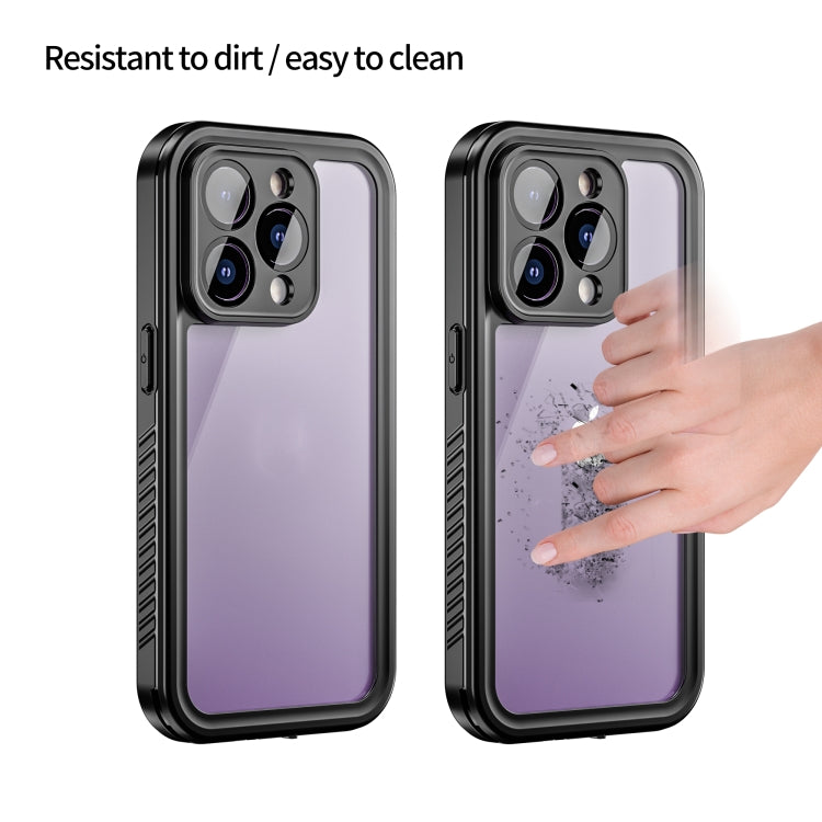 For iPhone 14 Pro RedPepper Shockproof IP68 Water-resistant PC + TPU Protective Case(Black)