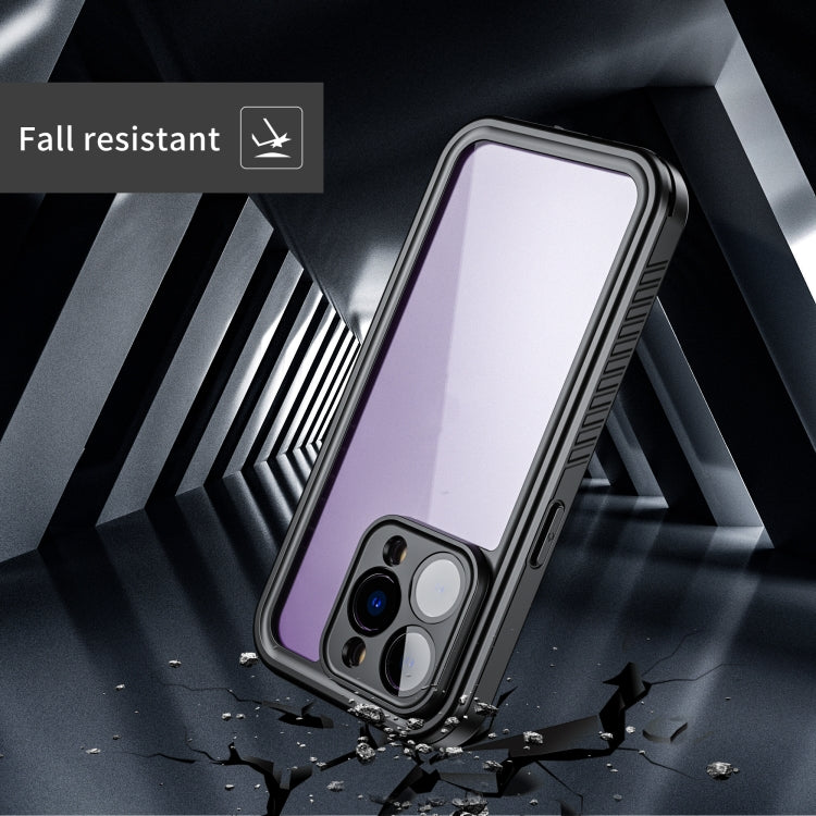 For iPhone 14 Pro RedPepper Shockproof IP68 Water-resistant PC + TPU Protective Case(Black)