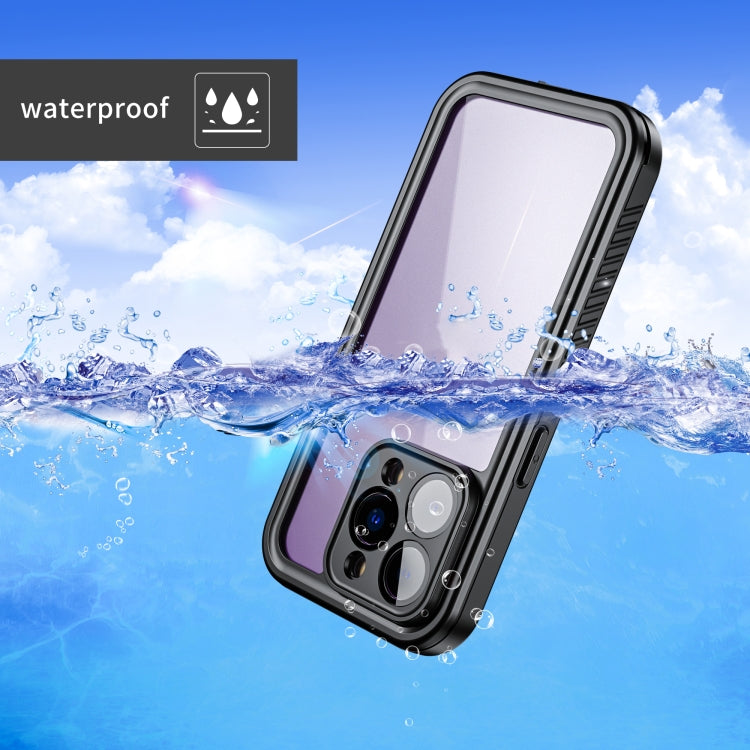 For iPhone 14 Pro RedPepper Shockproof IP68 Water-resistant PC + TPU Protective Case(Black)