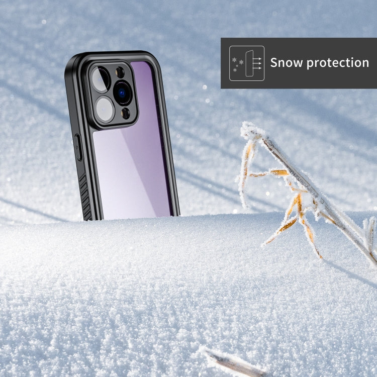 For iPhone 14 Pro RedPepper Shockproof IP68 Water-resistant PC + TPU Protective Case(Black)