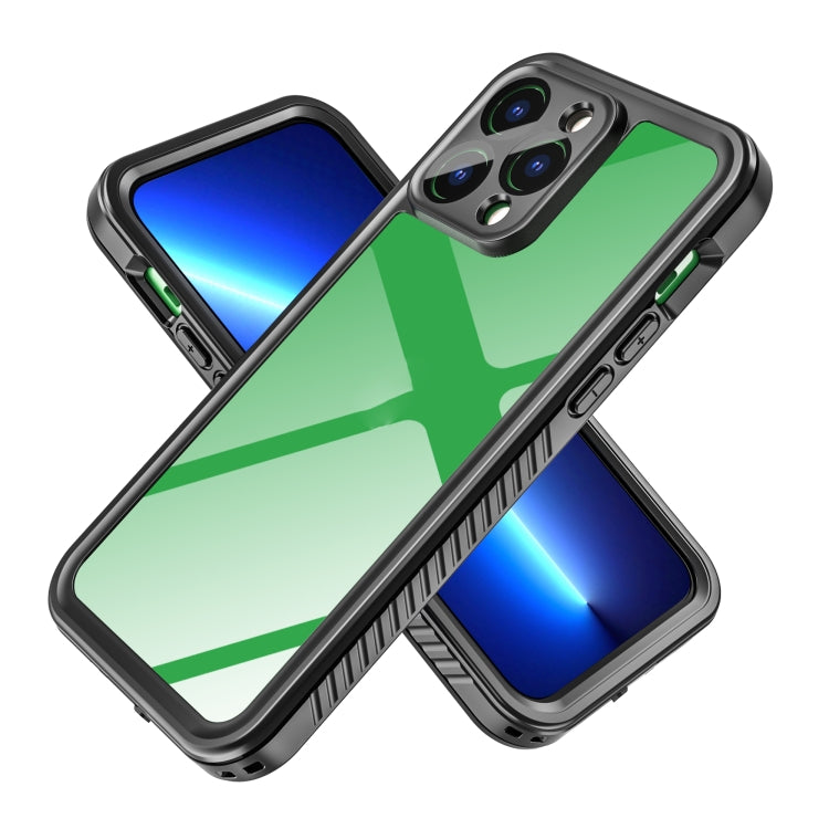 For iPhone 14 Pro Max RedPepper Shockproof IP68 Water-resistant PC + TPU Protective Case(Black)