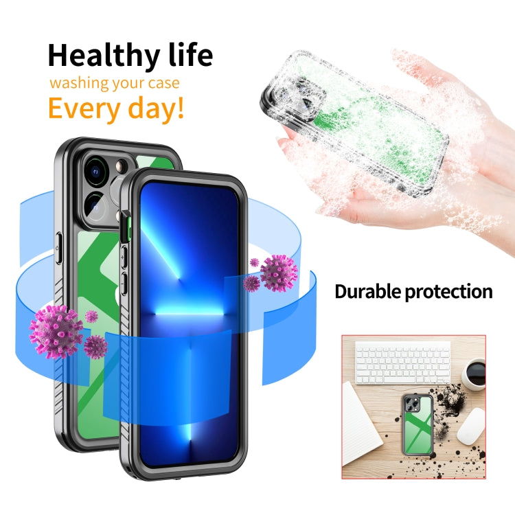 For iPhone 14 Pro Max RedPepper Shockproof IP68 Water-resistant PC + TPU Protective Case(Black)