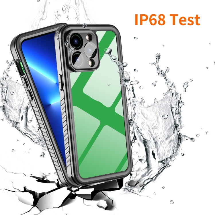 For iPhone 14 Pro Max RedPepper Shockproof IP68 Water-resistant PC + TPU Protective Case(Black)