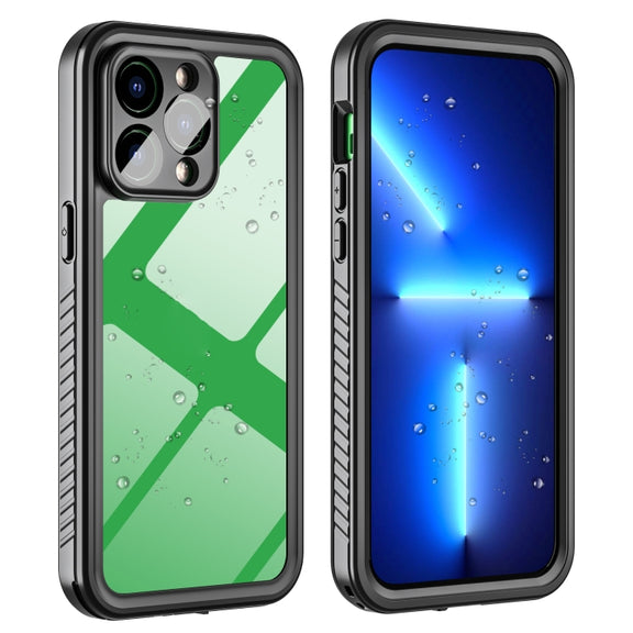 For iPhone 14 Pro Max RedPepper Shockproof IP68 Water-resistant PC + TPU Protective Case(Black)