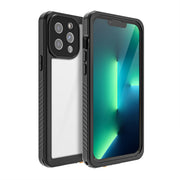 For iPhone 13 Pro Max RedPepper Shockproof IP68 Water-resistant PC + TPU Protective Case(Black)