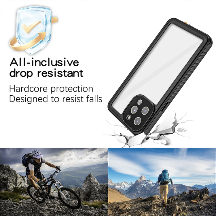 For iPhone 13 Pro Max RedPepper Shockproof IP68 Water-resistant PC + TPU Protective Case(Black)