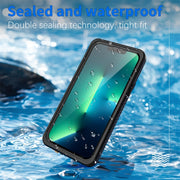 For iPhone 13 Pro Max RedPepper Shockproof IP68 Water-resistant PC + TPU Protective Case(Black)