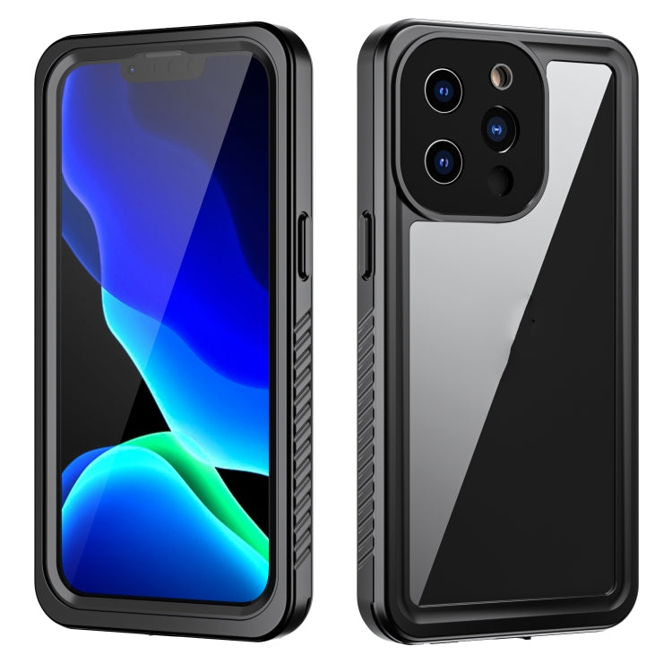 For iPhone 13 Pro RedPepper Shockproof IP68 Water-resistant PC + TPU Protective Case(Black)