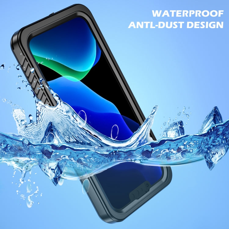 For iPhone 13 Pro RedPepper Shockproof IP68 Water-resistant PC + TPU Protective Case(Black)