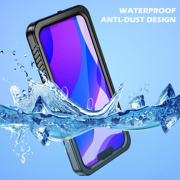 For iPhone 13 RedPepper Shockproof IP68 Water-resistant PC + TPU Protective Case(Black)