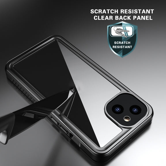For iPhone 13 RedPepper Shockproof IP68 Water-resistant PC + TPU Protective Case(Black)