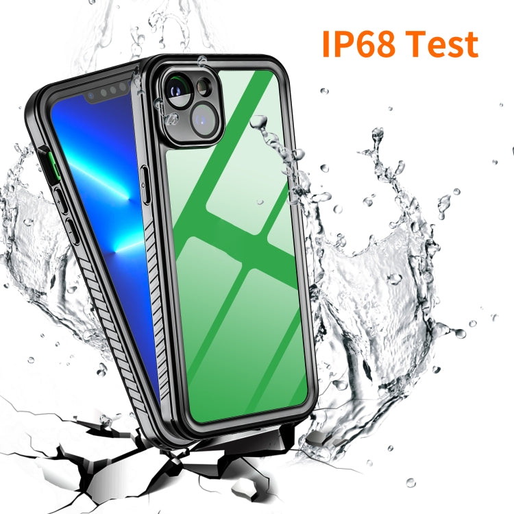 For iPhone 14 Plus RedPepper Shockproof IP68 Water-resistant PC + TPU Protective Case(Black)