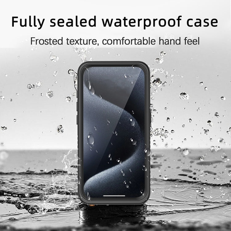 For iPhone 15 Pro Max RedPepper Shockproof IP68 Water-resistant PC + TPU Protective Case(Black)