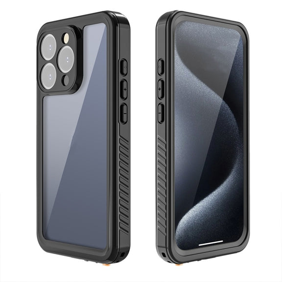 For iPhone 15 Pro Max RedPepper Shockproof IP68 Water-resistant PC + TPU Protective Case(Black)