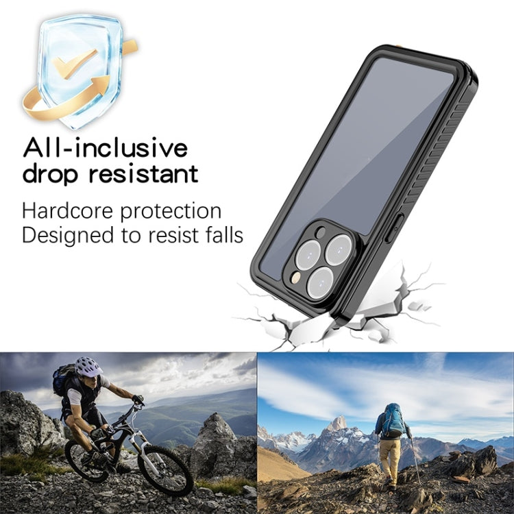 For iPhone 15 Pro Max RedPepper Shockproof IP68 Water-resistant PC + TPU Protective Case(Black)
