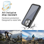 For iPhone 15 Pro Max RedPepper Shockproof IP68 Water-resistant PC + TPU Protective Case(Black)