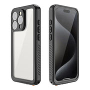 For iPhone 15 Pro RedPepper Shockproof IP68 Water-resistant PC + TPU Protective Case(Black)