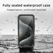 For iPhone 15 Pro RedPepper Shockproof IP68 Water-resistant PC + TPU Protective Case(Black)