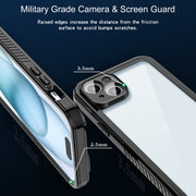 For iPhone 15 Plus RedPepper Shockproof IP68 Water-resistant PC + TPU Protective Case(Black)