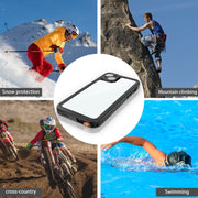 For iPhone 15 Plus RedPepper Shockproof IP68 Water-resistant PC + TPU Protective Case(Black)