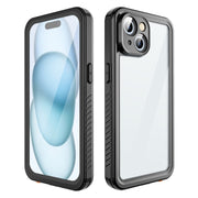 For iPhone 15 RedPepper Shockproof IP68 Water-resistant PC + TPU Protective Case(Black)
