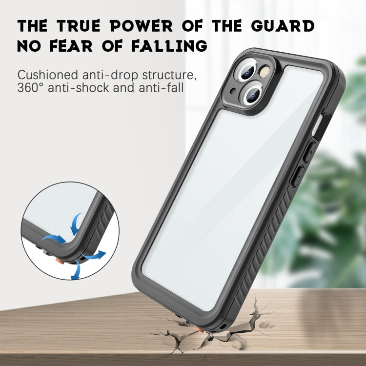 For iPhone 15 RedPepper Shockproof IP68 Water-resistant PC + TPU Protective Case(Black)