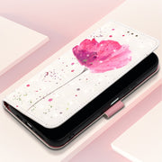 For Samsung Galaxy S25 5G 3D Painting Horizontal Flip Leather Phone Case(Flower)