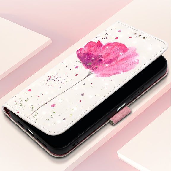 For Samsung Galaxy S25 5G 3D Painting Horizontal Flip Leather Phone Case(Flower)