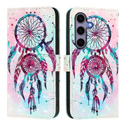 For Samsung Galaxy S25 5G 3D Painting Horizontal Flip Leather Phone Case(Color Drop Wind Chimes)