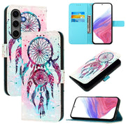 For Samsung Galaxy S25+ 5G 3D Painting Horizontal Flip Leather Phone Case(Color Drop Wind Chimes)