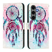 For Samsung Galaxy S25+ 5G 3D Painting Horizontal Flip Leather Phone Case(Color Drop Wind Chimes)