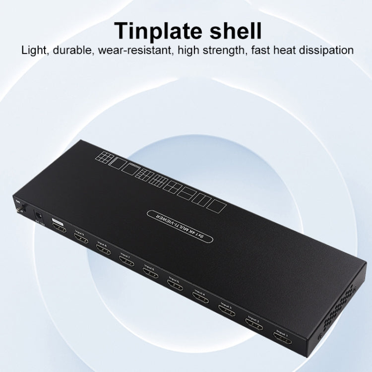 Measy MV4391 9-screen 4K HDMI 1080P Simultaneous Display Splitter(EU Plug)