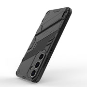 For Samsung Galaxy S25+ 5G Punk Armor 2 in 1 PC + TPU Shockproof Phone Case with Invisible Holder(Black)