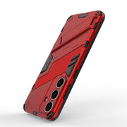 For Samsung Galaxy S25+ 5G Punk Armor 2 in 1 PC + TPU Shockproof Phone Case with Invisible Holder(Red)