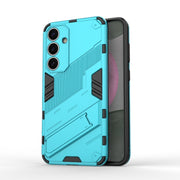 For Samsung Galaxy S25+ 5G Punk Armor 2 in 1 PC + TPU Shockproof Phone Case with Invisible Holder(Blue)