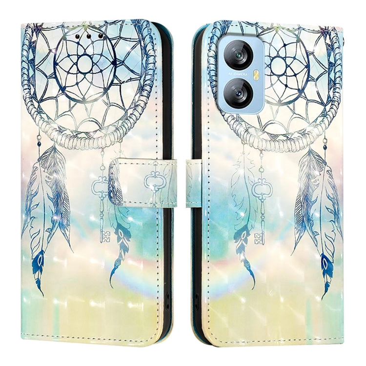 For Blackview A52 3D Painting Horizontal Flip Leather Phone Case(Dream Wind Chimes)