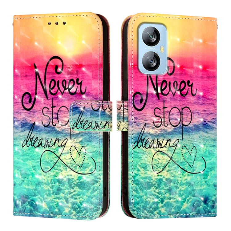 For Blackview A52 3D Painting Horizontal Flip Leather Phone Case(Chasing Dreams)