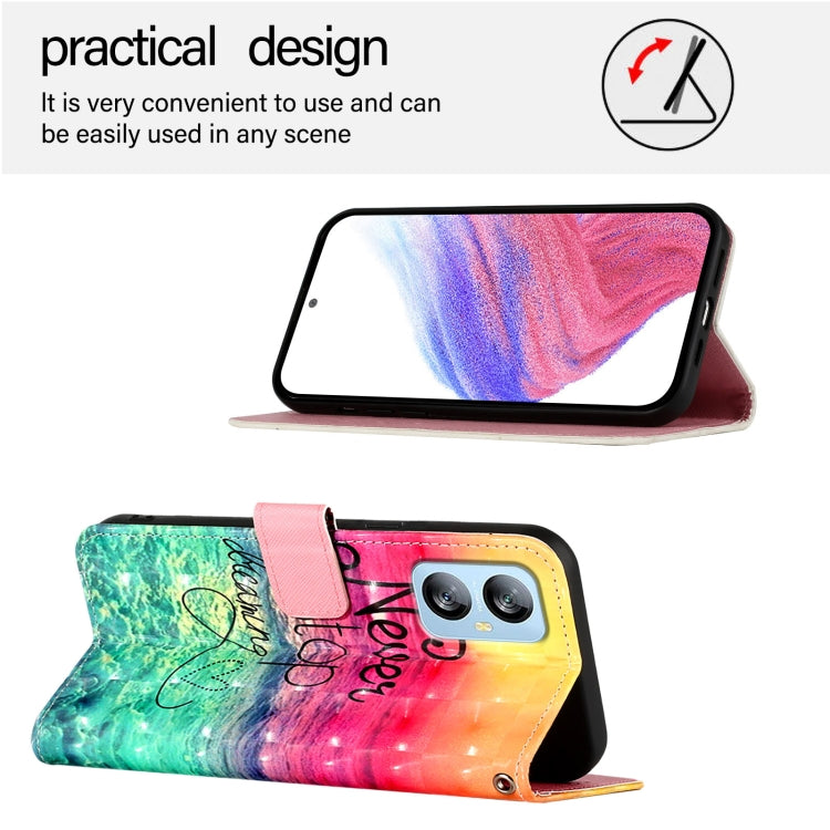 For Blackview A52 3D Painting Horizontal Flip Leather Phone Case(Chasing Dreams)