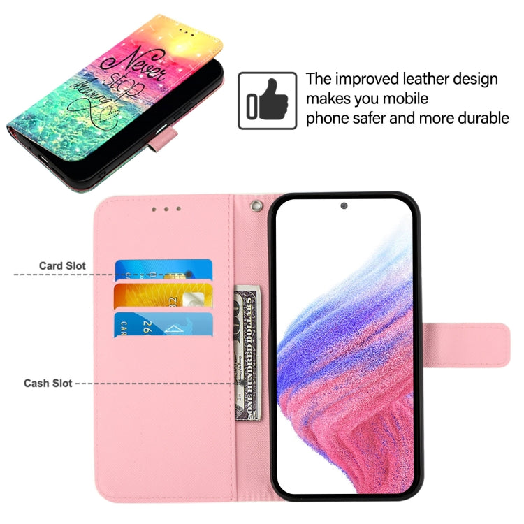 For Blackview A52 3D Painting Horizontal Flip Leather Phone Case(Chasing Dreams)