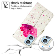 For Blackview A52 3D Painting Horizontal Flip Leather Phone Case(Flower)