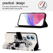 For Blackview A52 3D Painting Horizontal Flip Leather Phone Case(Skull)