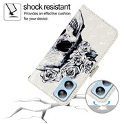 For Blackview A52 3D Painting Horizontal Flip Leather Phone Case(Skull)