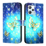 For Blackview A53 3D Painting Horizontal Flip Leather Phone Case(Golden Butterfly)