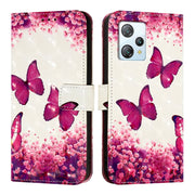 For Blackview A53 3D Painting Horizontal Flip Leather Phone Case(Rose Butterfly)
