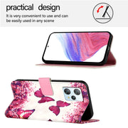 For Blackview A53 3D Painting Horizontal Flip Leather Phone Case(Rose Butterfly)
